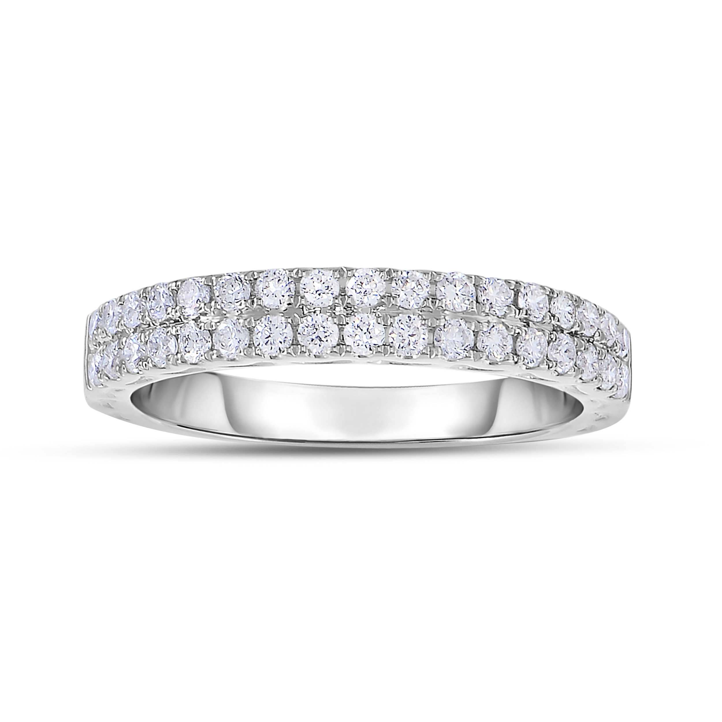 Diamour 1/2 Cttw Diamond Ring in 14Kt 2-Tone Gold