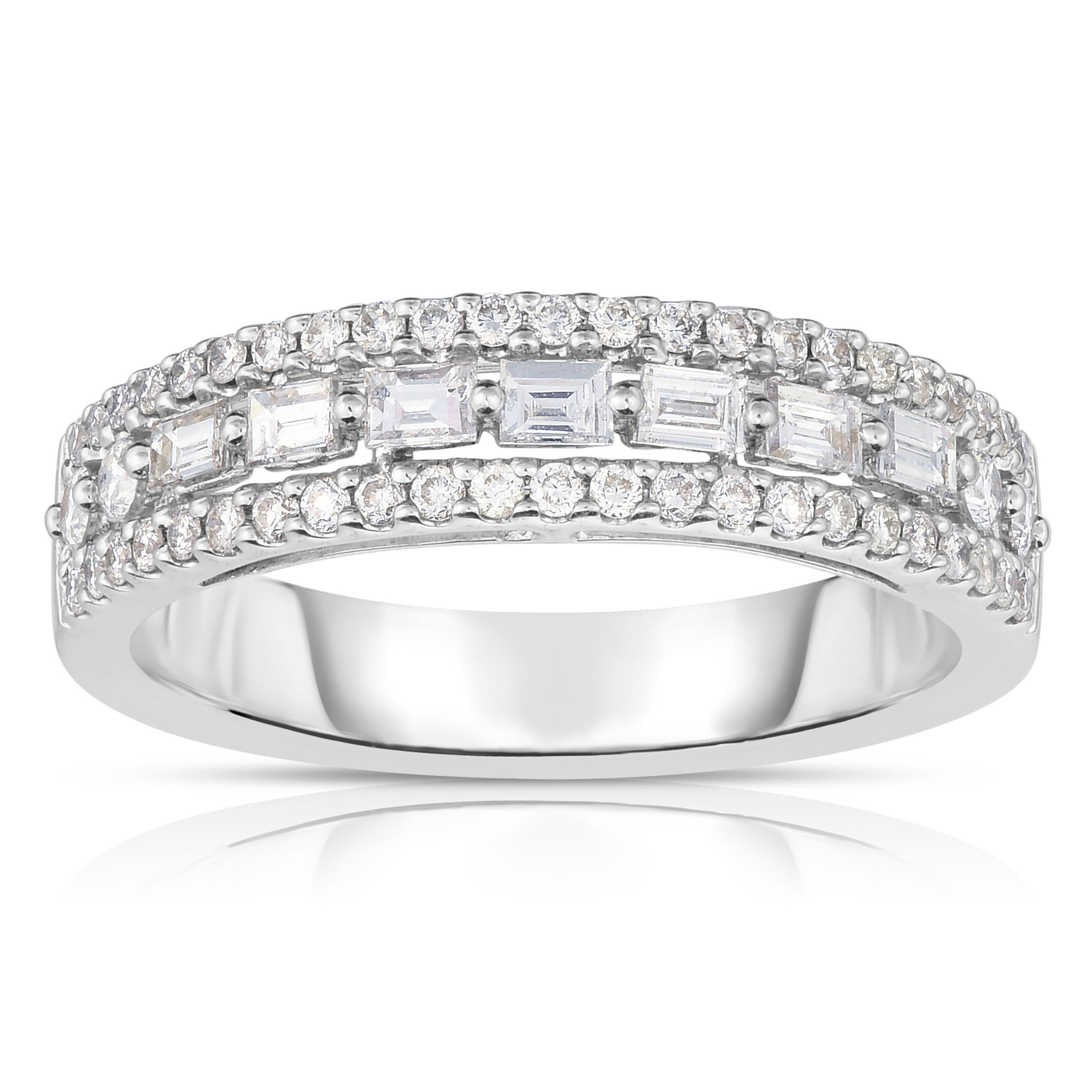 Diamour 5/8 Cttw Diamond Ring in 14Kt White Gold
