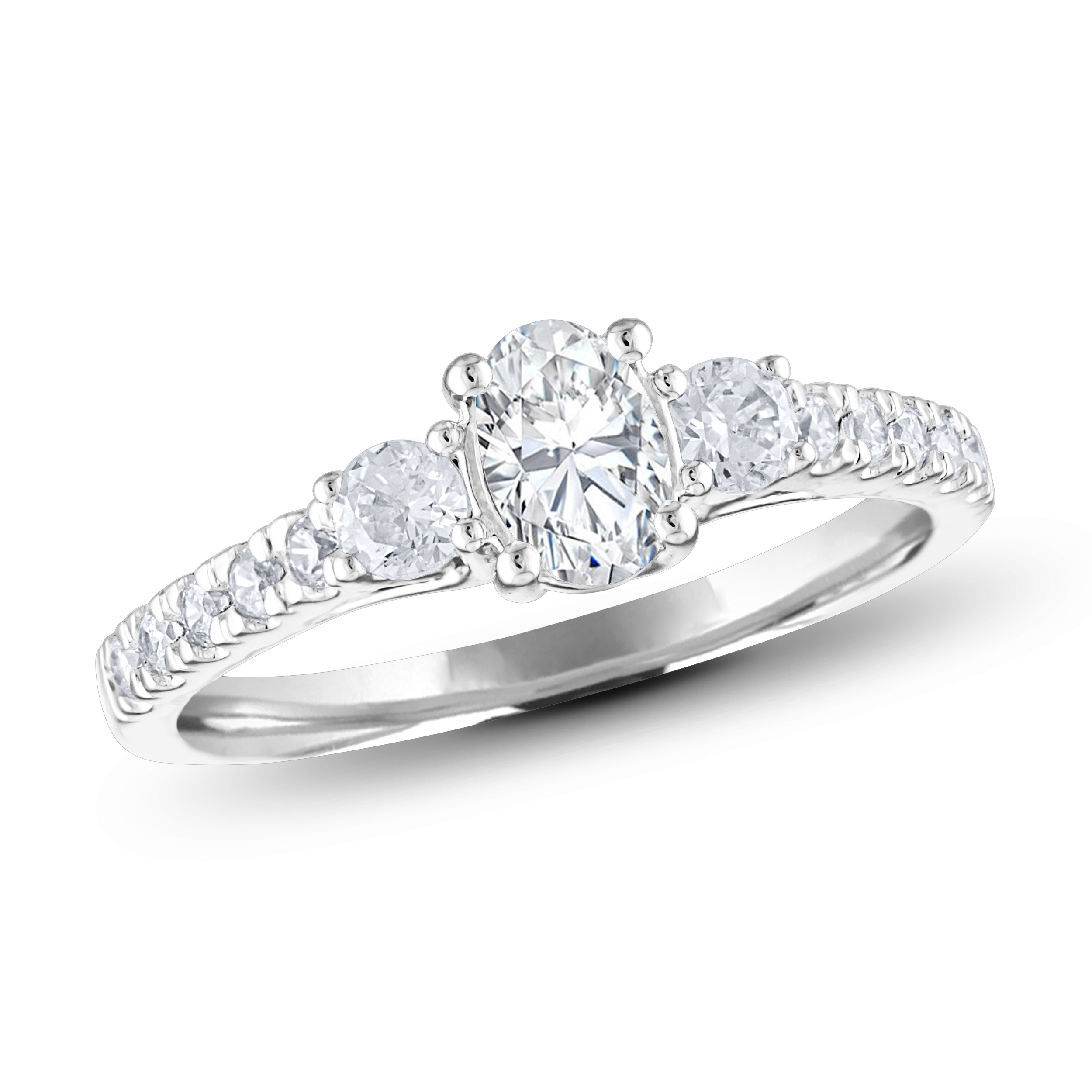 Diamour 1 Cttw Diamond Ring in 14Kt 2-Tone Gold