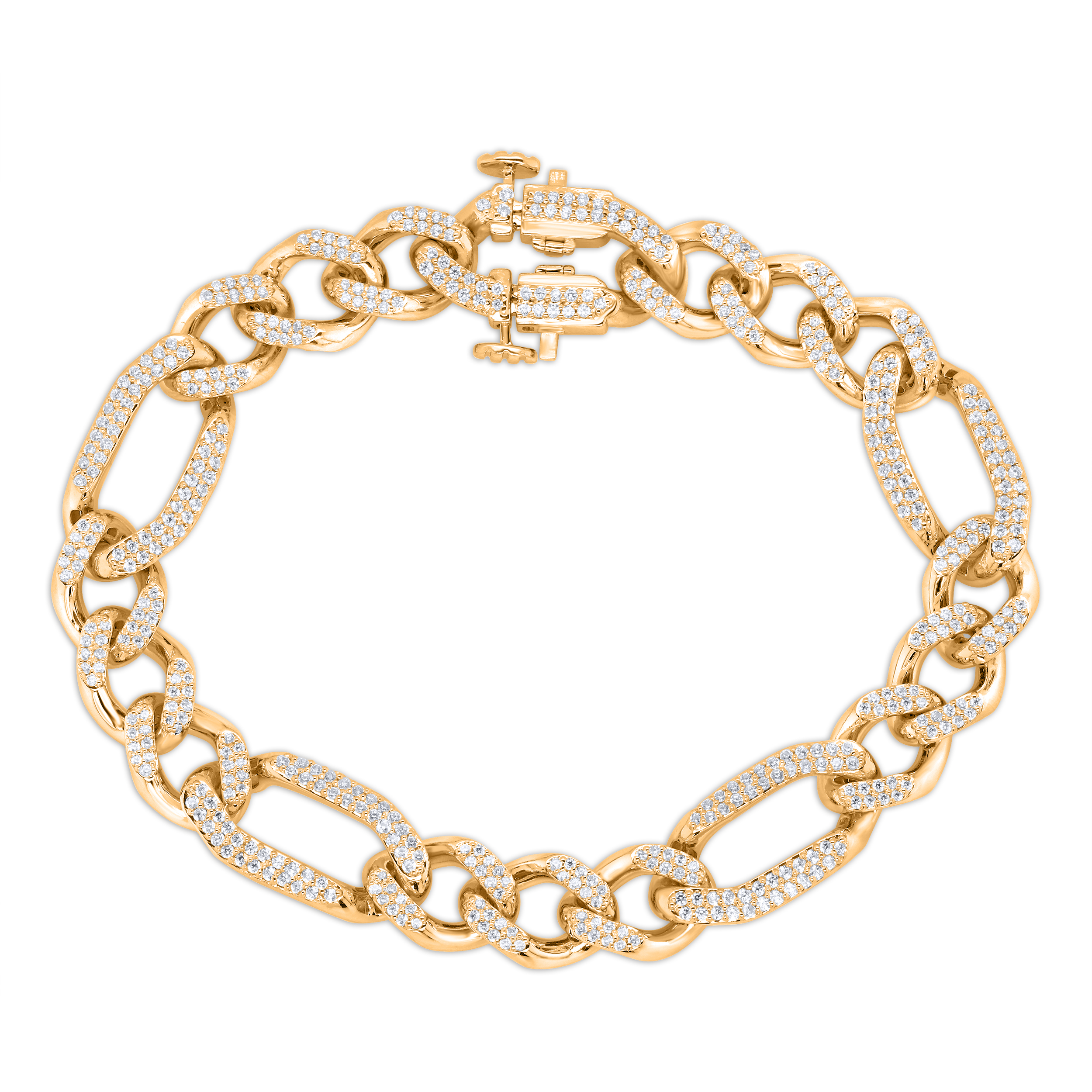 Diamour 2 Cttw Diamond Bracelet in 14Kt Yellow Gold