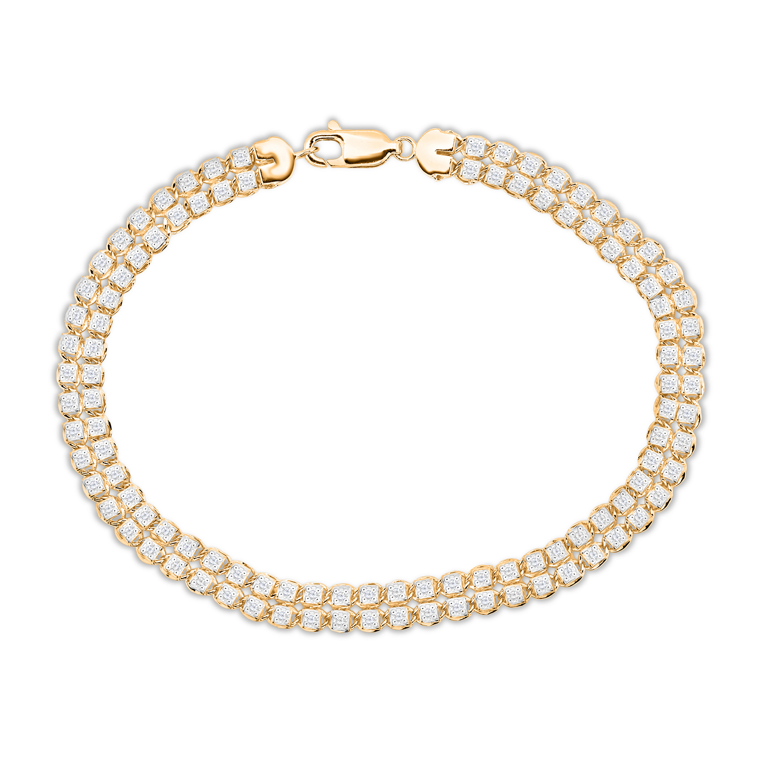 Diamour 5/8 Cttw Diamond Bracelet in 14Kt Yellow Gold