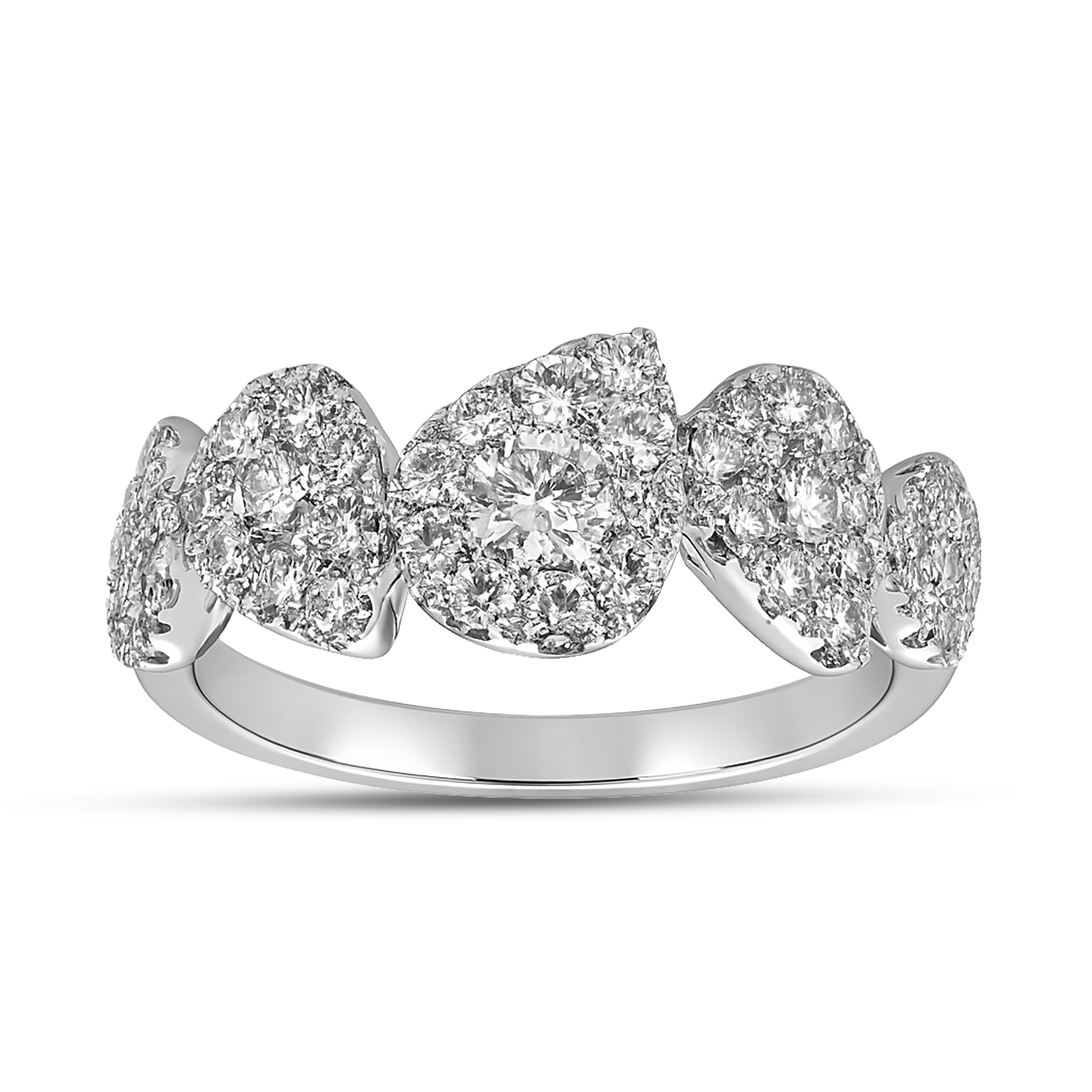 Diamour 1 Cttw Diamond Ring in 14Kt White Gold