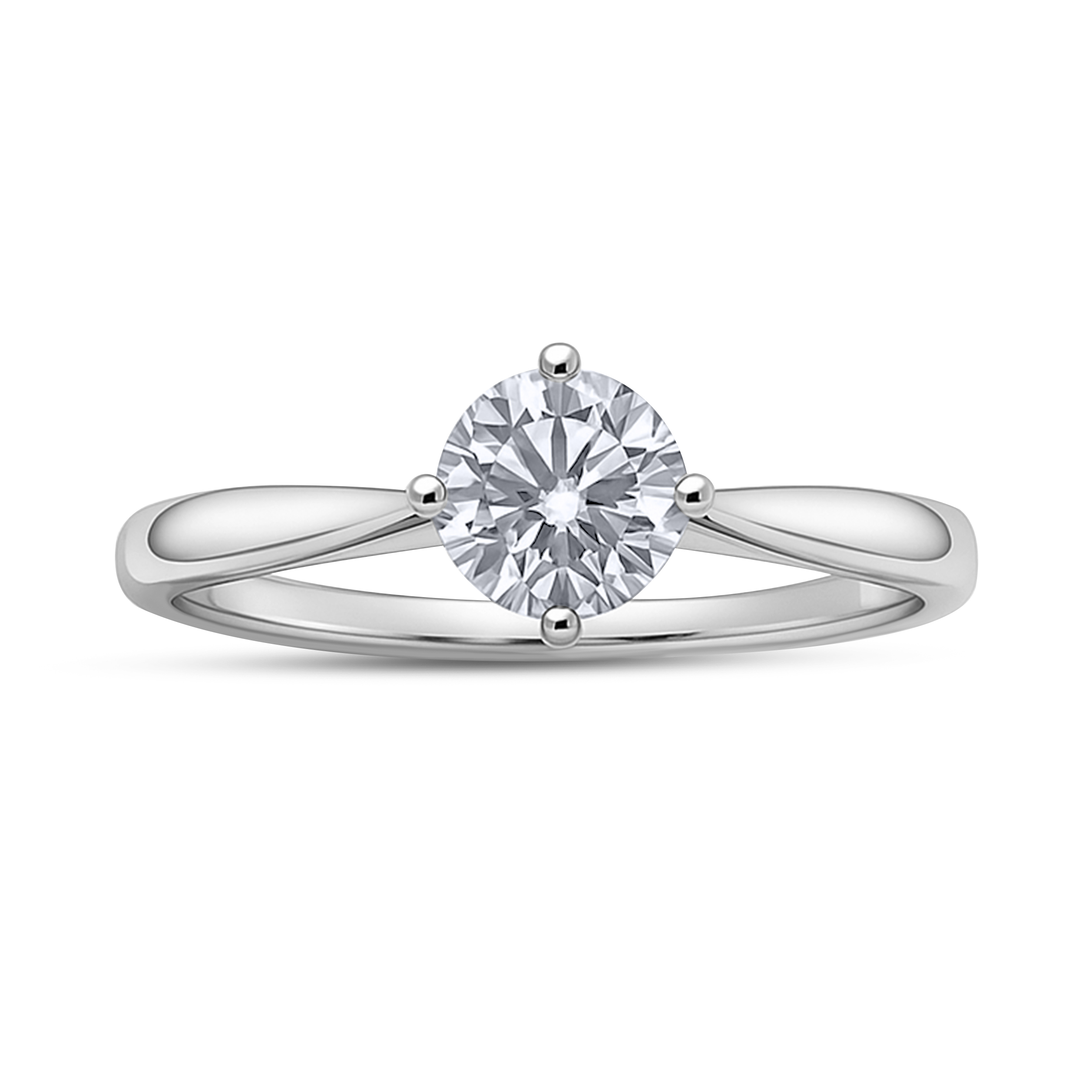 Diamour 5/8 Cttw Diamond Ring in 14Kt White Gold