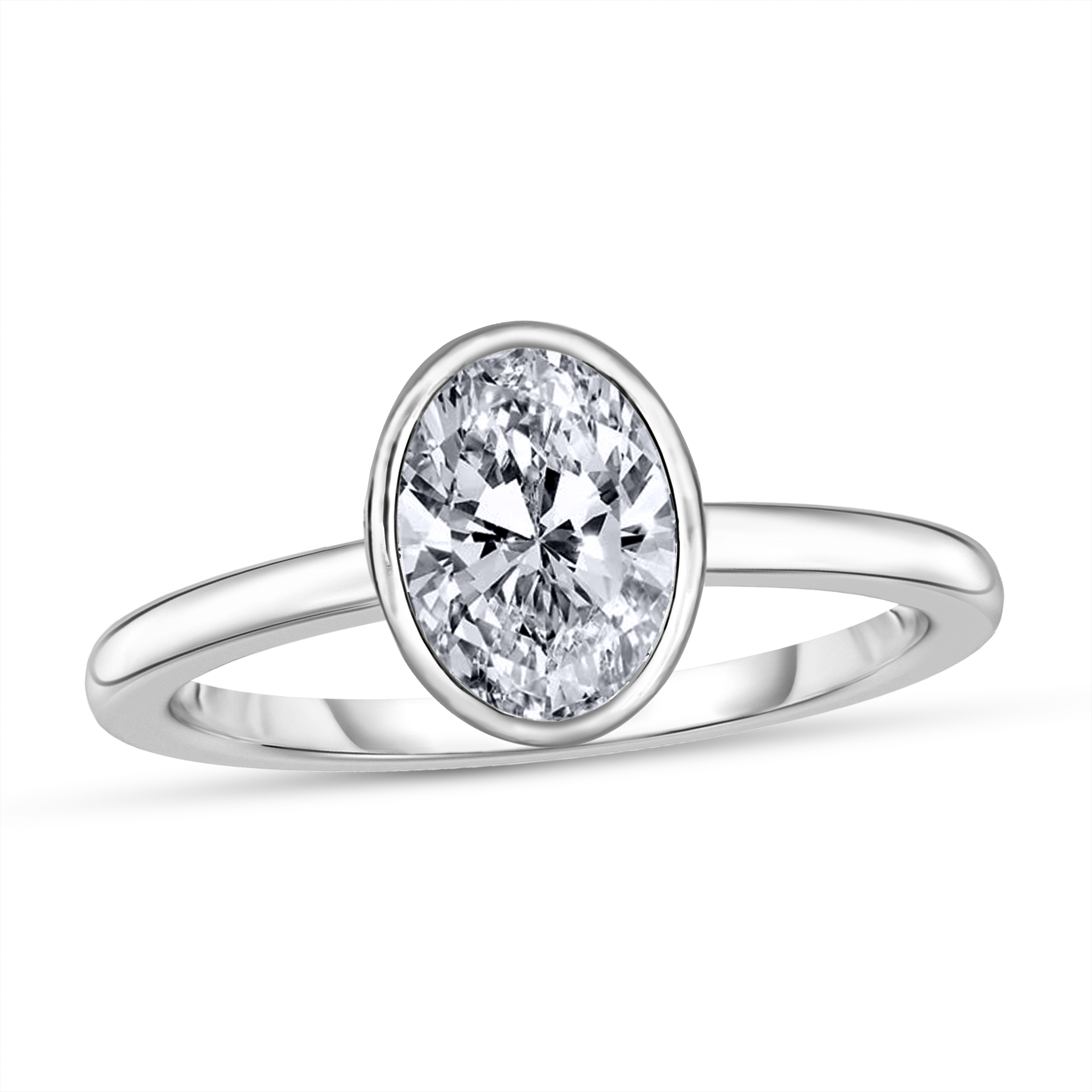 Diamour 1 Cttw Diamond Ring in 14Kt White Gold