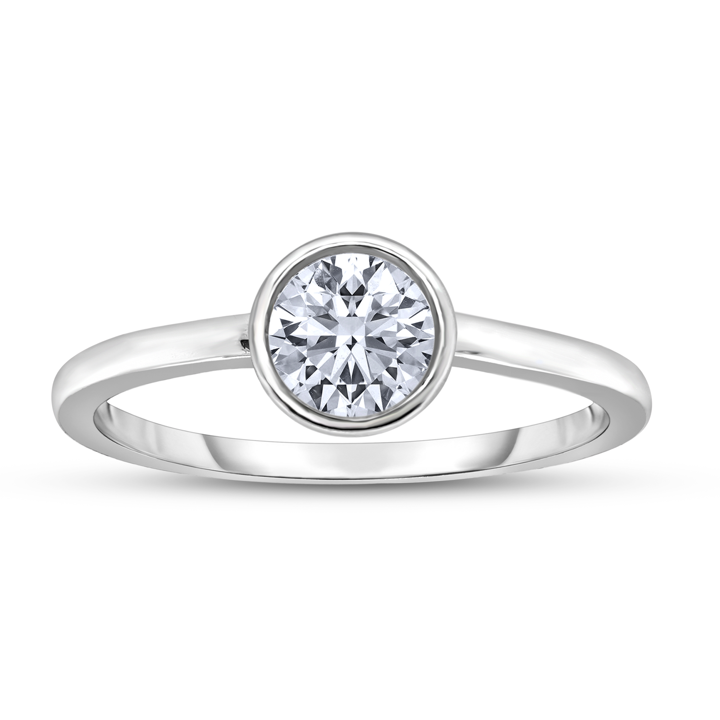 Diamour 1 Cttw Diamond Ring in 14Kt White Gold