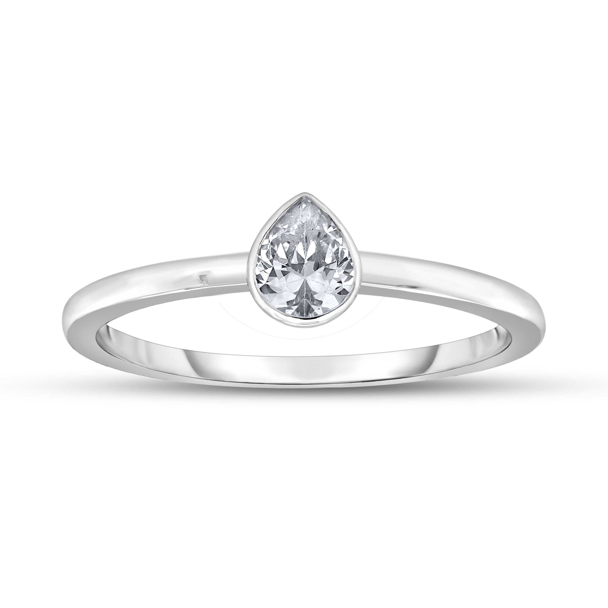 Diamour 3/4 Cttw Diamond Ring in 14Kt White Gold