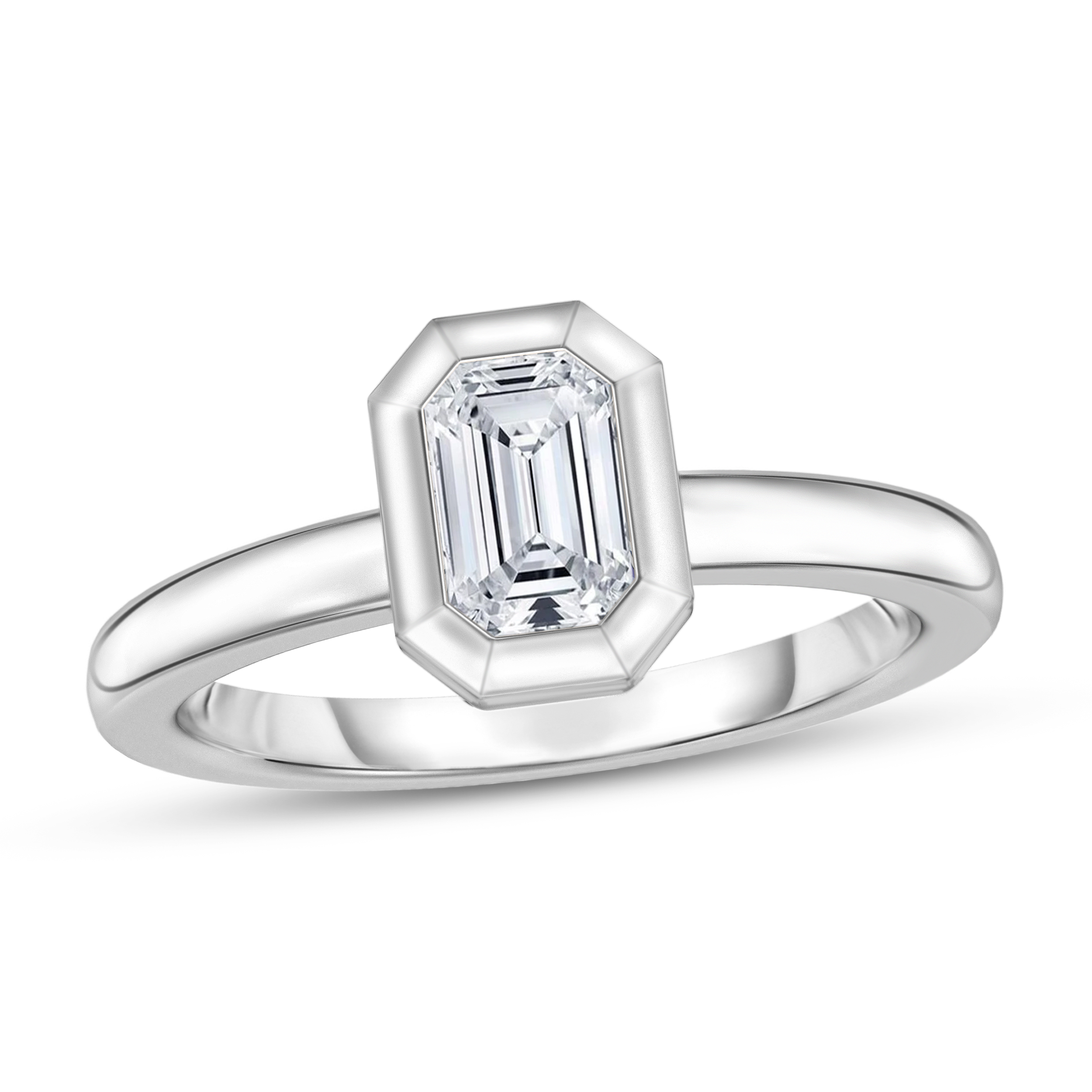 Diamour 1/2 Cttw Diamond Ring in 14Kt White Gold