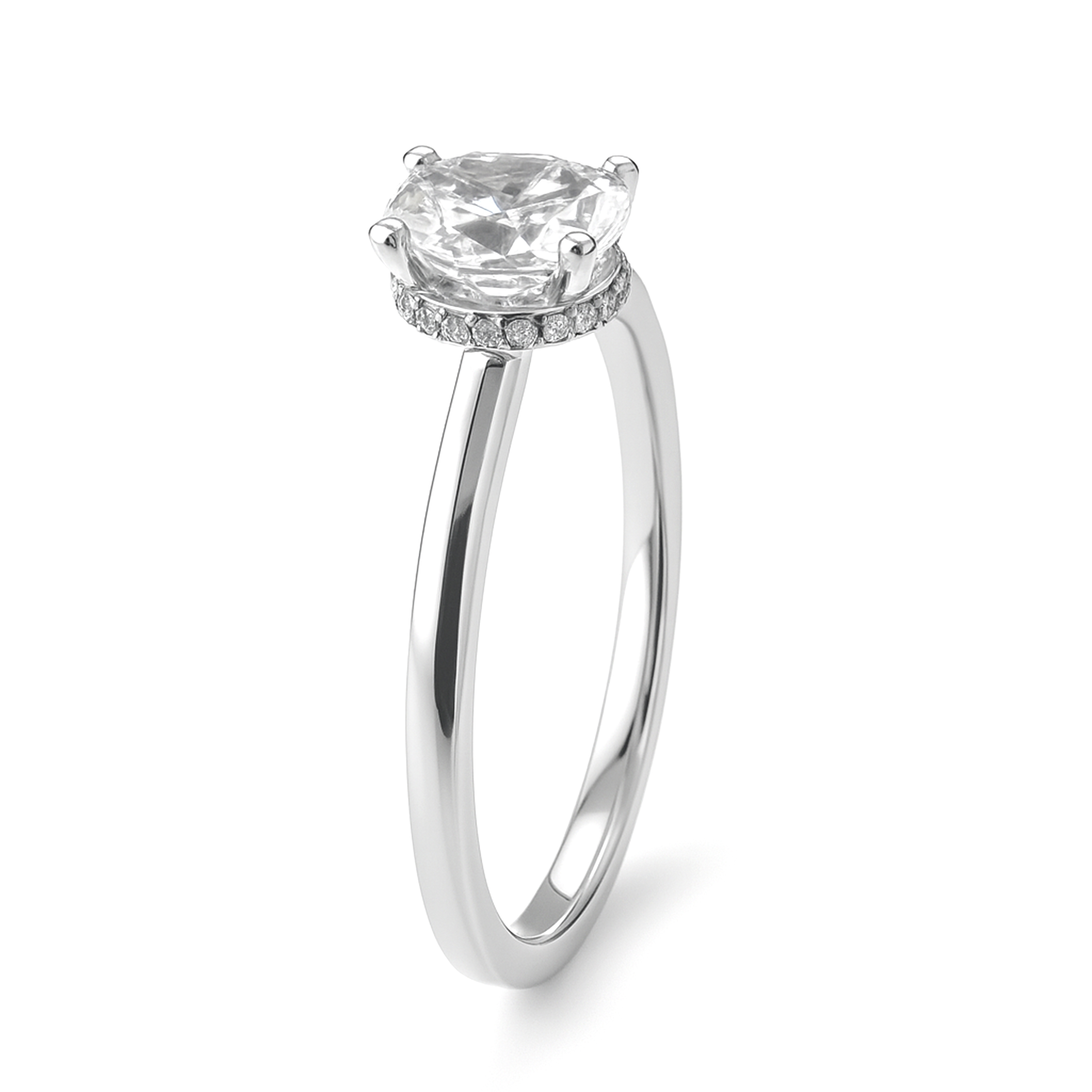Diamour 1 Cttw Diamond Ring in 14Kt White Gold