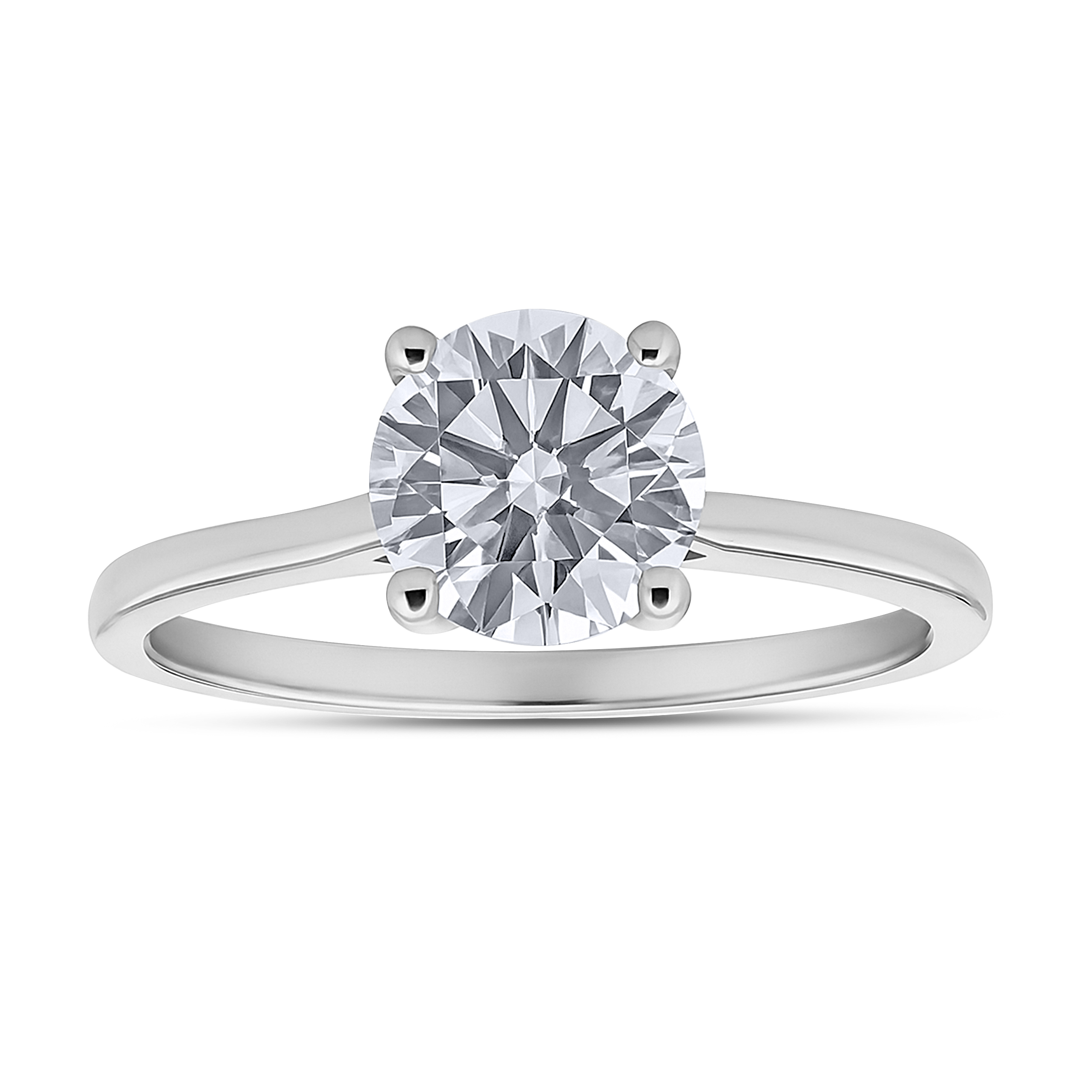 Diamour 1-1/8 Cttw Diamond Ring in 14Kt White Gold